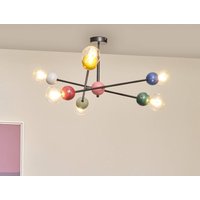 OSRAM taklampa Decor Bubble, 6 lampor, stål, färgglad, E27