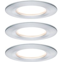 Paulmann Nova Coin 3 spots round dimmable alu