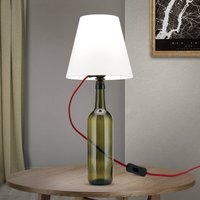 ORION E27-uttag BOTTLE, kabel mörkröd, längd 200 cm