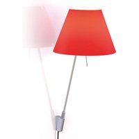 Luceplan Costanzina vägglampa, aluminium, röd