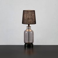 Markslöjd Costero table lamp, smoky grey/black, 43 cm