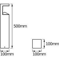 Borne lumineuse LED OSRAM ENDURA STYLE pyramide, acier inoxydable, IP44