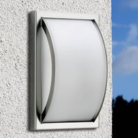 Albert Leuchten Piegare outdoor wall light, stainless steel, glass, E27