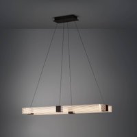 Stars of Light LED hanging light, Mogetonello, black, 100 cm