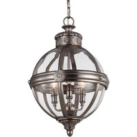 FEISS Hänglampa Adams Ø 37 cm nickel