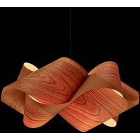 LZF LAMPS LZF Swirl pendant, cable black Ø 54cm cherry tree