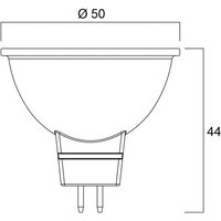 Sylvania LED-lampa SUPERIA RETRO GU5.3 MR16 4,3W 840 380lm dimbar