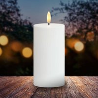 Sirius Sille LED candle, solar-powered, height 15 cm, white, IP44