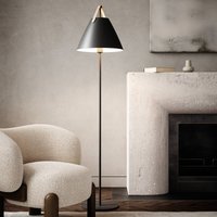 DFTP by Nordlux Lampadaire Strap en métal avec ruban cuir, noir