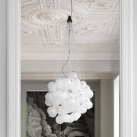 Luceplan Stochastic 2.700 K, 72 boules, blanc opalin