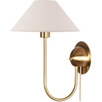 Globen Lighting Vägglampa IRIS, krämfärgad, höjd 32 cm