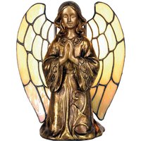 Clayre&Eef Bordslampa Ängel i Tiffany-stil