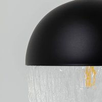 KARE Frozen pendant light 1-bulb black Ø 20 cm