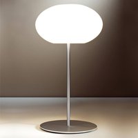 Casablanca Aih table lamp, Ø 28 cm glossy white