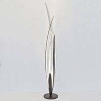 Holländer Palustre - black, brown and silver floor lamp