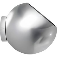 AYTM Globe wall flower pot, Ø 21 cm, silver, stainless steel