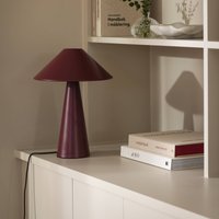 Globen Lighting bordslampa Cannes, röd, metall, höjd 40 cm