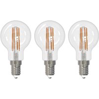Arcchio filament LED bulb E14 G45, set of 3, 2700 K
