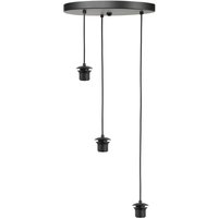 HighLight Fantasy suspension à trois lampes, noir