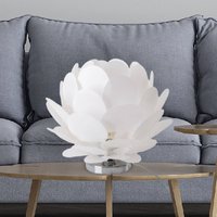 Näve Lampe à poser Fora en forme de fleur, blanche