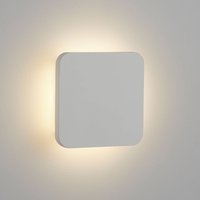 Searchlight LED-vägglampa Gypsum 15 x 15 cm av vitt gips