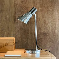 Dyberg Larsen bordslampa DL12, krom, höjd 44,5 cm, metall