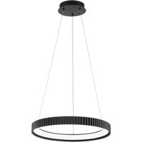 Luce Ambiente Design LED-pendellampa Niike, svart, Ø 50 cm, metall, CCT