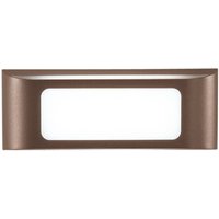 LED-Außenwandlampe DESERT, bronzefarben, Breite 25 cm Metall