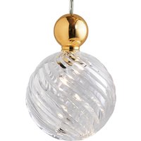 EBB & FLOW Uva L Hängande boll guld klar swirl
