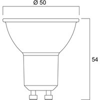 Sylvania reflector LED bulb GU10 2.2W 3000K 350lm
