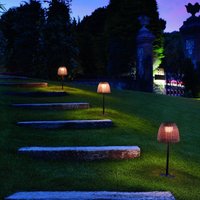 Bover lampe pour socle LED Atticus, hauteur 50 cm, brun graphite/brun