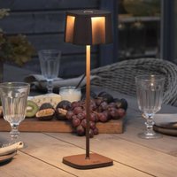 Konstsmide Nice LED decorative light, USB charging port, rust