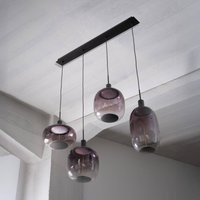 OSRAM Decor Needle Linear hanging light, grey, steel, 4-bulb E27
