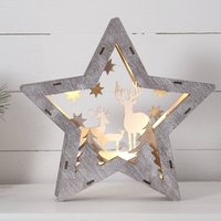 STAR TRADING Estrella decorativa LED Fauna