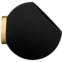 AYTM Pot de fleurs mural Globe, Ø 17 cm, noir, aluminium