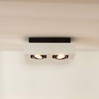 Lucide Spot pour plafond Xirax, à 2 lampes, blanc