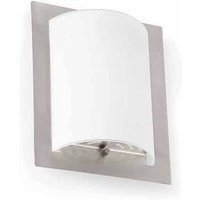 FARO BARCELONA Elégante applique DIULA-1 nickel de 20 x 25,5 cm