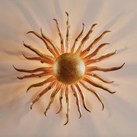 Holländer Förtrollande vägglampa Sonne Gold Ø 70 cm