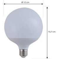 LUUMR Smart LED, E27, G125, 9W, RGB, Tuya, WLAN, matt, CCT