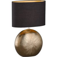 FISCHER & HONSEL Bordslampa Foro, brons/svart, höjd 53 cm