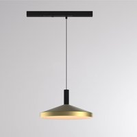 Molto Luce LORA III LED track pendant light, brass, Ø 36 cm, 40° CCT, 3-phase