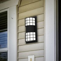 EGLO Cistierna 2 utomhusvägglampa, svart/vit