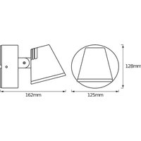 Kinkiet zewnętrzny LED OSRAM ENDURA STYLE MIDI, ciemnoszara, IP44