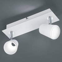 Trio Lighting Spot LED Narcos blanc chrome 2 vantaux
