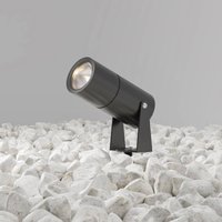Maytoni LED ground spike light Bern, graphite, Ø5.5cm, 5W, IP65