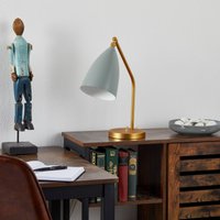 Gubi Gräshoppa table lamp, blue-grey