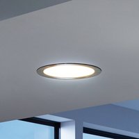 EGLO connect LED recessed light Fueva-C, Ø 22.5 cm, nickel