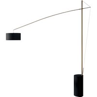 ICONE Bogenleuchte Gru, schwarz, messing