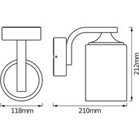 OSRAM ENDURA CLASSIC LANTERN CYLINDER outdoor wall light, white