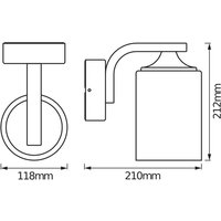 OSRAM utomhusvägglampa ENDURA CLASSIC LANTERN CYLINDER, vit